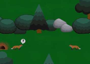 Screenshot from LSU GGJ 19 game The Den